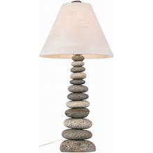 Coastal Cottage Lamp, Grey, Table Lamps, By Funky Rock Designs