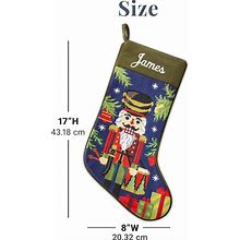 Let ' S Make Memories Personalized Needlepoint Christmas Stocking - Embroidered Family Stockings - Old - Fashioned Christmas Décor - Mantel Décor - 8