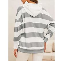 Women's Casual Hoodies Tops Long Sleeve Drawstring Fashion Hoodies & Sweatshirts