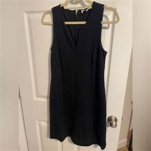 Lark & Ro Dresses | Lark & Ro Womens Navy Sleeveless Cotton Dress | Color: Blue | Size: 4