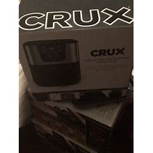 Crux 6.3-Quart Digital Touchscreen Electric Cooks Quick Air Fryer, Black