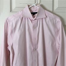 Express Shirts | Fitted Express Mens Dress Shirt | Color: Pink | Size: S