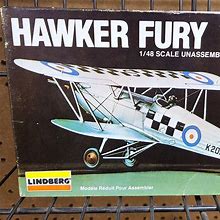 Lindberg Toys | Lindberg Hawker Fury Model Plane Kit | Color: Silver | Size: No Size