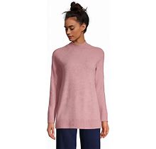 Lands' End Sweaters | Lands' End Women's Cashmere Roll Neck Tunic Sweater - Mauve Blush Heather | Color: Pink | Size: M