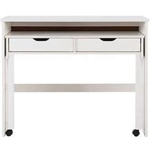 Wood Extendable Desk, White, 42.13L X 15.4W 33.9H | Kirkland's Home