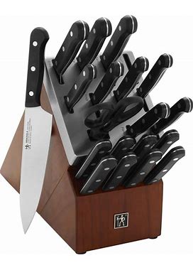 HENCKELS Solution Razor-Sharp 20-Pc Self Sharpening Knife Block Set, Chef Knife, Bread Knife, Steak Knife, German Engineered Informed By 100+ Years