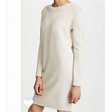 Vince Dresses | Vince Knit Wool-Cashmere Dress In Chalet Cream | Color: Cream | Size: S