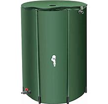 Breerainz 100 Gallon Collapsible Rain Barrel With Spigots 100 Gal Foldable Rainwater Barrel Rain Water Barrel Collector For Downspout With Filter Over