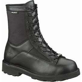 Bates 8" Durashocks Lace-To-Toe Side-Zip Boots, Men's Black