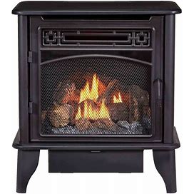 Bluegrass Living, PCNSD25TA Ventless Gas Fireplace Stove, Vent Fr, Heat Output 23000 Btu/Hour, Heating Capability 1500 Ft², Model PCNSD25TA
