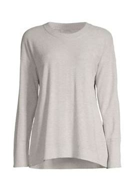 Barefoot Dreams Women's Cozy Chic Ultralite Lounge Top - Oyster - Size XL