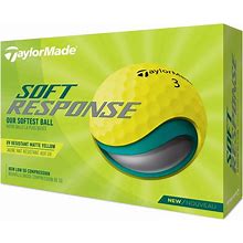 Taylormade 2022 Soft Response Golf Balls, Men's, Yellow