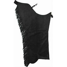 Hobby Horse Classic Fringed Ultrasuede Show Chaps Small Regular Black