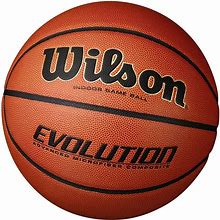 Wilson Evolution Game Basketball, Black, Official Size - 29.5" - 5 Pack