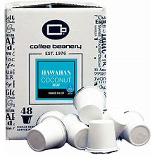 Hawaiian Coconut Coffee, Sweet Tropical Coconut | Coffee Beanery Decaf / 192Ct Bulk Pods / Automatic Drip