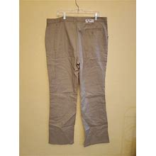 Dickies Pants Relaxed Fit Womens Size 18 Tall Khaki B12