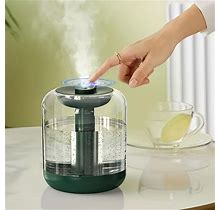 1Pc, Humidifiers For Bedroom, 1L Cool Mist Humidifiers, Transparent Tank, LED Night Light, 2 Mist Mode, 8-Hour Humidifier, Quiet,Green,All-New,Temu