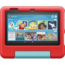 Fire 7 Kids - 7" Tablet (2023) 16GB With Amazon Kids+ (6 Month Subscription) - Red