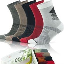 Gowith Men's Colorful Bamboo Seamless Dress Socks | 5 Pairs | Model:3209