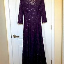 Tahari Dresses | Mother Of The Bride Floor Length | Color: Purple | Size: 10