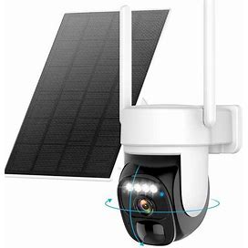 Hawkray Solar Security Cameras Wireless Outdoor 2K 360° View Pan Tilt Low Power Consumption Wifi Security Cameras With AI Motion Detection, Two-Way