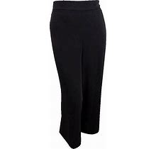 Nine West Women's Black Crepe Flare Pants Size Xl $89.00