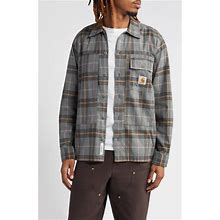 Carhartt Work In Progress Hadley Plaid Cotton Flannel Button-Up Shirt In Hadley Check Jura At Nordstrom, Size X-Large