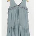 Anthropologie Dresses | Nwt Anthropologie Aida Embroidered Mini Dress Xsp | Color: Blue/Gray | Size: Xsp