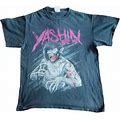 Man's T-Shirt Yashin Bite Me Fantasy Troll Gildan Heavy Cotton Size M Men Cloth