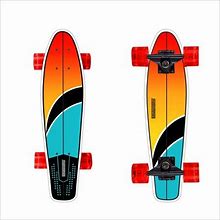 Kids Skateboard 22 Inch Complete Flowboard Skate Board W/ Trucks And Light Up Wheels - Custom Scratch Free Graphics Great For Kids, Boys, Girls, Youth