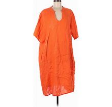 Three Hearts Casual Dress - Popover: Orange Dresses
