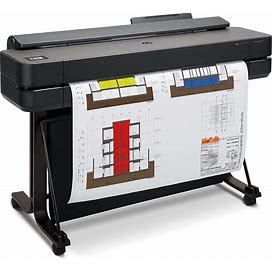 HP Designjet T650 Large Format 36-Inch Plotter Color Printer, Includes 2-Year Warranty Care Pack (5HB10H), Black