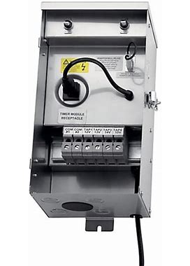 Kichler Contractor Series Low Voltage Transformer With Integrated Timer - Color: Silver - 15CS600SS