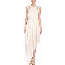 Free People 'Afternoon Delight' Dress Sz S Cream Shell Color Crochet