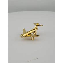 Vintage Miniature Brass Airplane