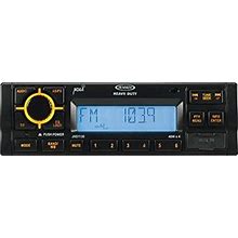 Jensen JHD1130B AM/FM/RBDS/WB Heavy Duty Radio, 40W X 4 Max Output Power, 12V DC Power System, Electronic AM/FM Tuner (US/Euro Selectable), RBDS With