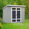Handy Home Products Highland 8X6 Modern Wooden Storage Shed