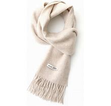 Liniste 100% Wool Scarf - Men And Women Winter Warm Soft Luxurious Solid Colors Gift Box