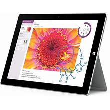 Microsoft Surface 3 1645 128GB X7-Z8700 10.8" Wi-Fi Windows 10 Tablet - Silver