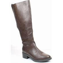 NEW Lifestride Womens Reese Brown Fashion Boots Size 9 (Wide) (7441595)