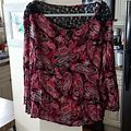 Dress Barn Tops | Bogo Paisley And Lace Top | Color: Black/Red | Size: 2X
