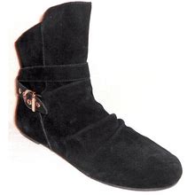 NEW SKECHERS BLACK SUEDE ANKLE BOOTS WITH STRAP & BUCKLE DETAIL 5 m