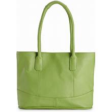 Amerileather Casual Leather Tote Bag, Green