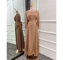 Ramadan Women Abaya Muslim Long Maxi Dress Dubai Islamic Party Gowns