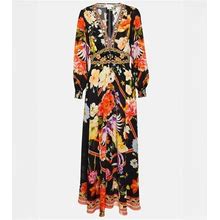 Camilla, Embellished Silk Maxi Dress, Women, Multicolor, S, Dresses