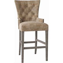 Wildon Home® Burell 30.5" Bar Stool Wood/Upholstered In Brown | 44.5 H X 21.25 W X 25.5 D In | Wayfair C3f9e808cb52eebeb7f4ff82142f204a