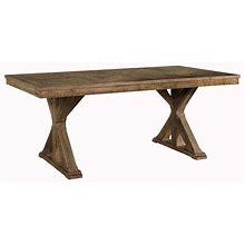 Signature Design By Ashley D754-125 Grindleburg Light Brown Rectangular Dining Room Table