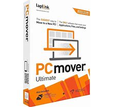 Laplink Pcmover Ultimate 11 | Moves Your Applications, Files And Settings From An Old PC To A New PC | Includes Optional Ethernet Cable | 1 Use