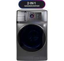 GE Profile 4.8-Cu Ft Capacity Carbon Graphite Ventless All-In-One Washer/Dryer Combo ENERGY STAR | PFQ97HSPVDS