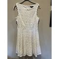 City Studio White Lace Junior Dress, Size 9